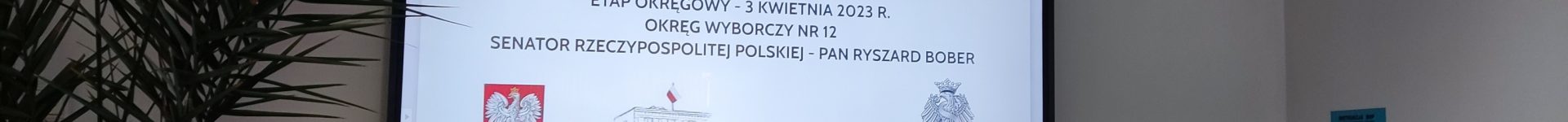 Etap okręgowy Ogólnopolskiego Konkursu „Poznajemy Senat Rzeczypospolitej Polskiej”