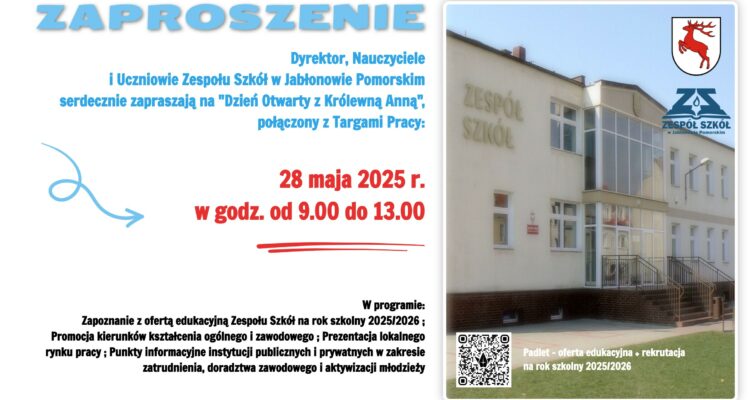 „Dzień Otwarty z Królewną Anną” połączony z Targami Edukacji Pracy